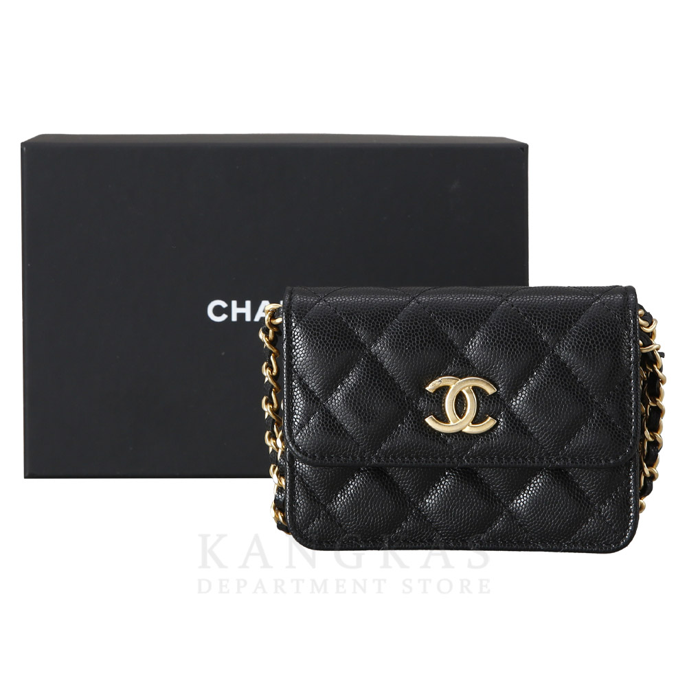 CHANEL(USED)샤넬 AP2857 시즌 캐비어 미니 크로스백 WOC