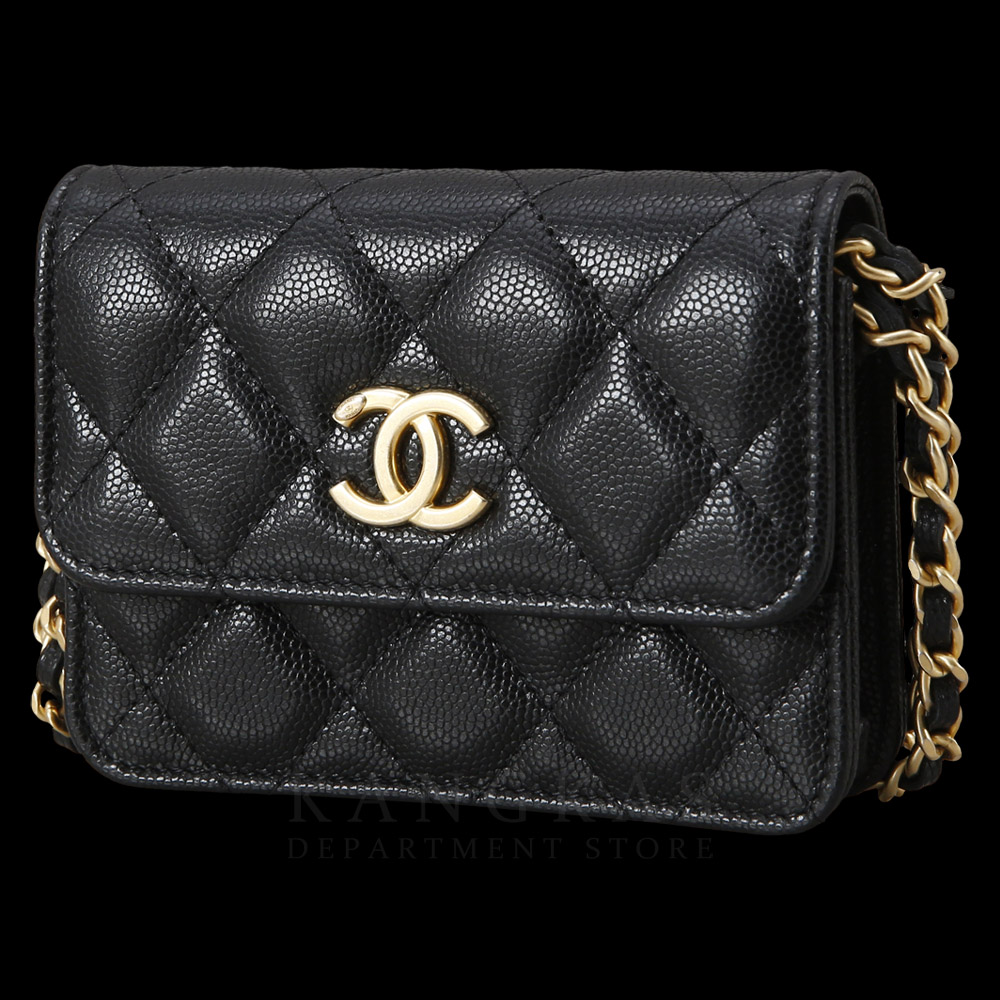 CHANEL(USED)샤넬 AP2857 시즌 캐비어 미니 크로스백 WOC