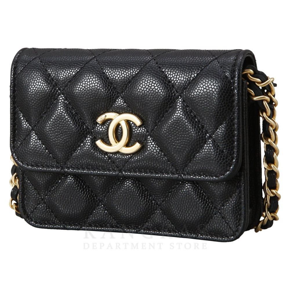 CHANEL(USED)샤넬 AP2857 시즌 캐비어 미니 크로스백 WOC
