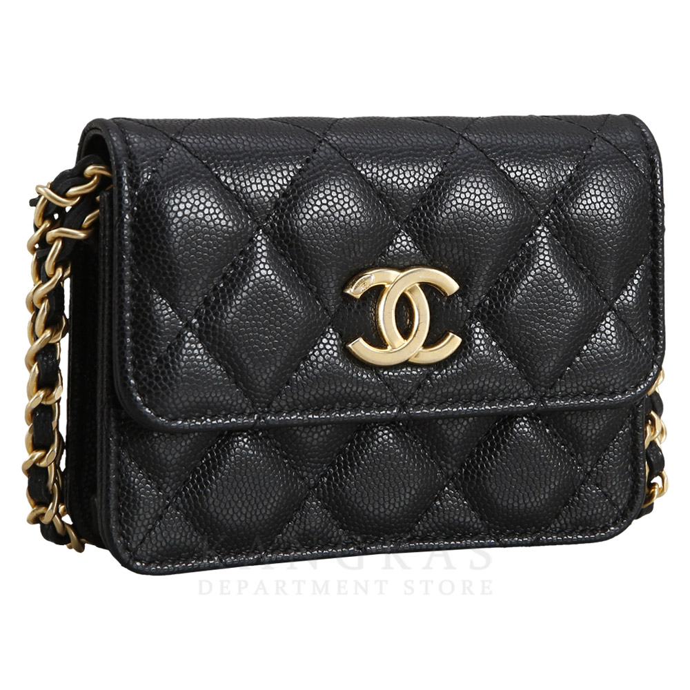 CHANEL(USED)샤넬 AP2857 시즌 캐비어 미니 크로스백 WOC
