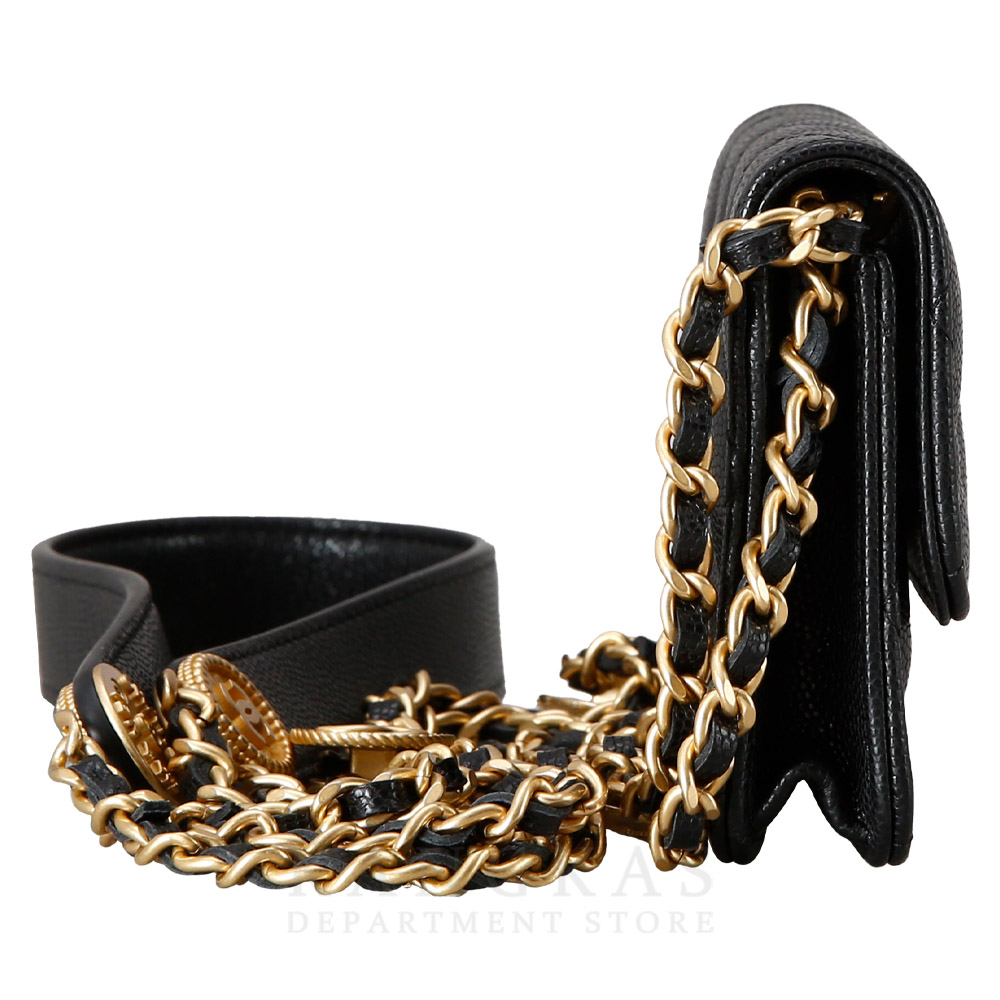 CHANEL(USED)샤넬 AP2857 시즌 캐비어 미니 크로스백 WOC