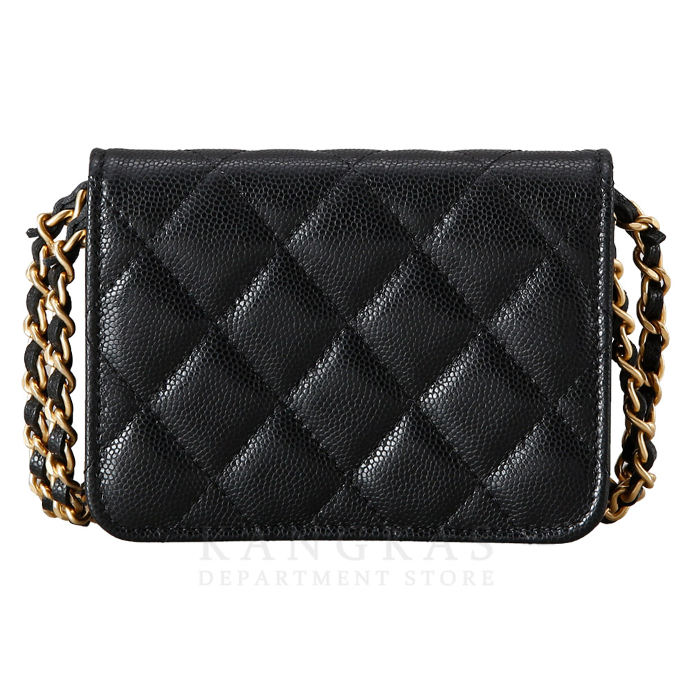CHANEL(USED)샤넬 AP2857 시즌 캐비어 미니 크로스백 WOC