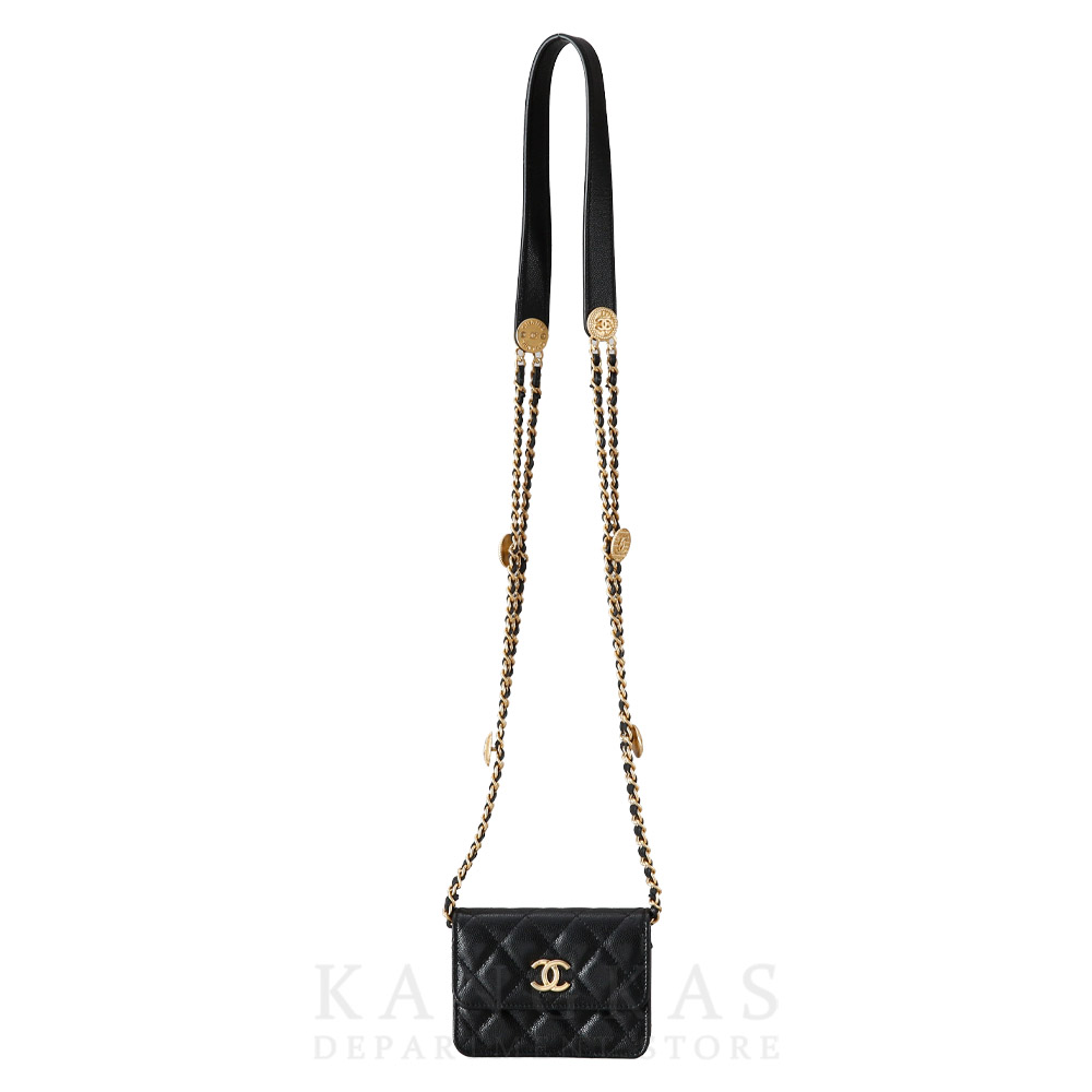 CHANEL(USED)샤넬 AP2857 시즌 캐비어 미니 크로스백 WOC