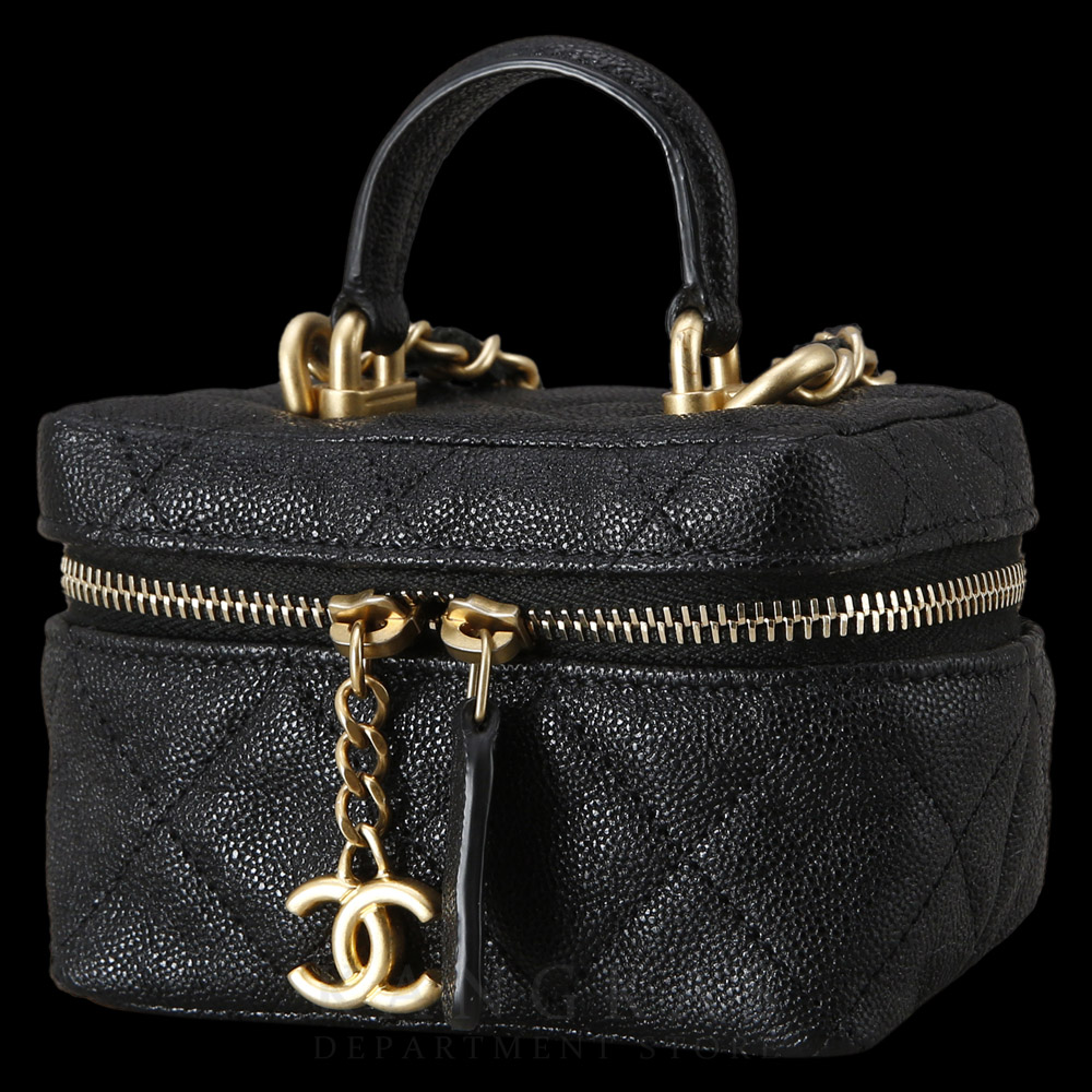 CHANEL(USED)샤넬 캐비어 베니티 탑핸들 미니 크로스백