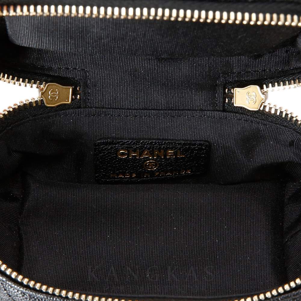 CHANEL(USED)샤넬 캐비어 베니티 탑핸들 미니 크로스백