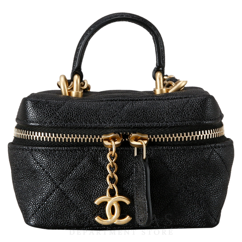 CHANEL(USED)샤넬 캐비어 베니티 탑핸들 미니 크로스백