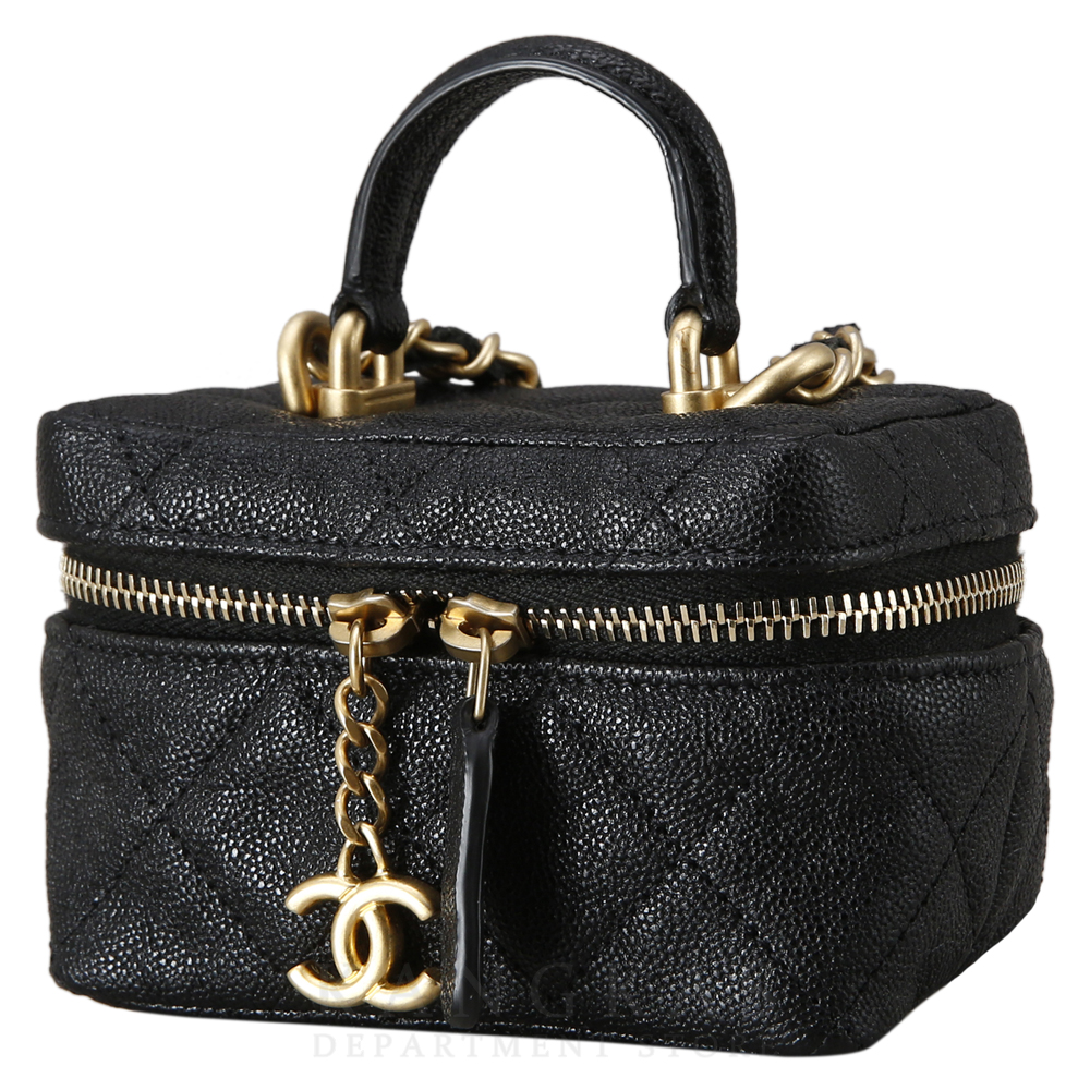 CHANEL(USED)샤넬 캐비어 베니티 탑핸들 미니 크로스백