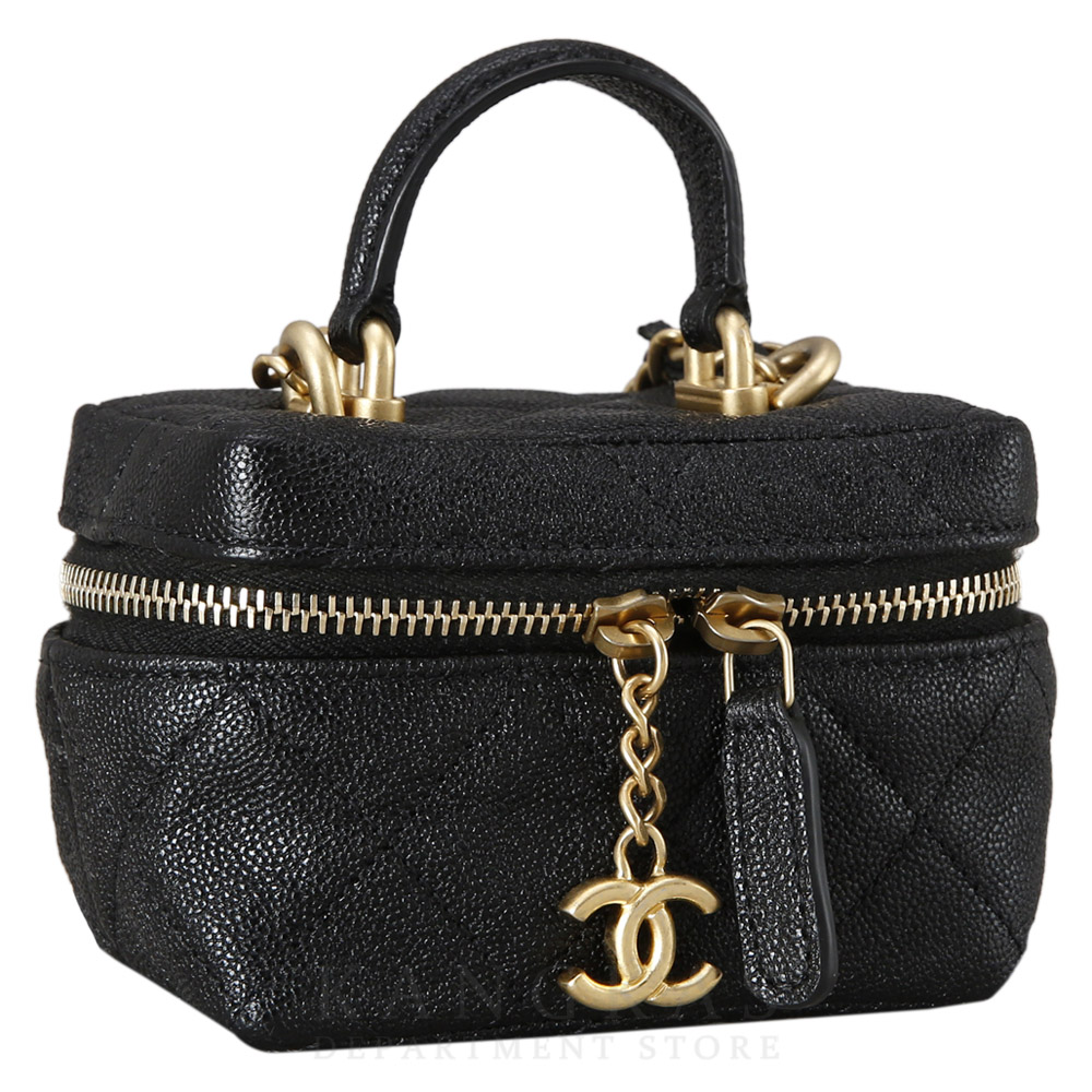 CHANEL(USED)샤넬 캐비어 베니티 탑핸들 미니 크로스백