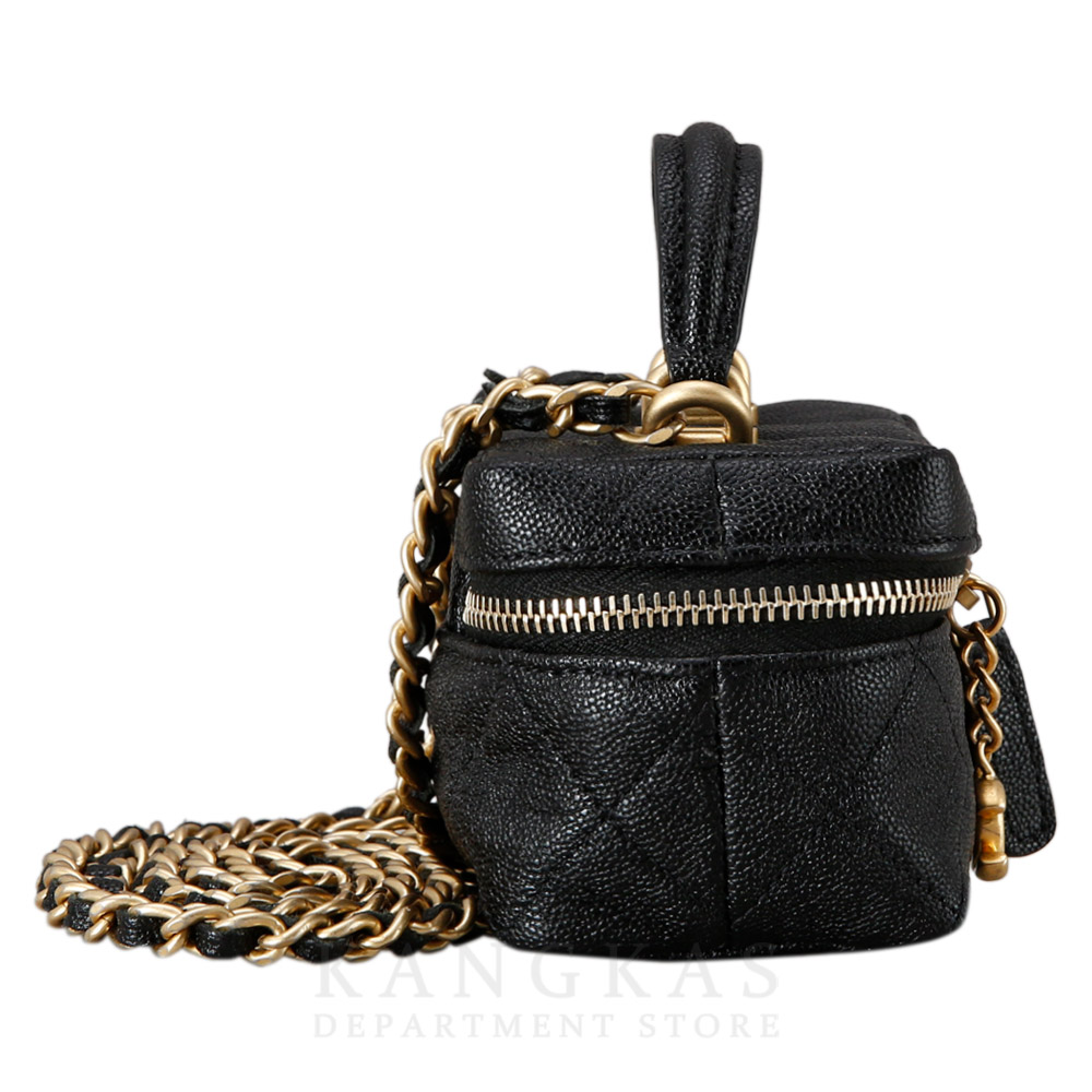 CHANEL(USED)샤넬 캐비어 베니티 탑핸들 미니 크로스백