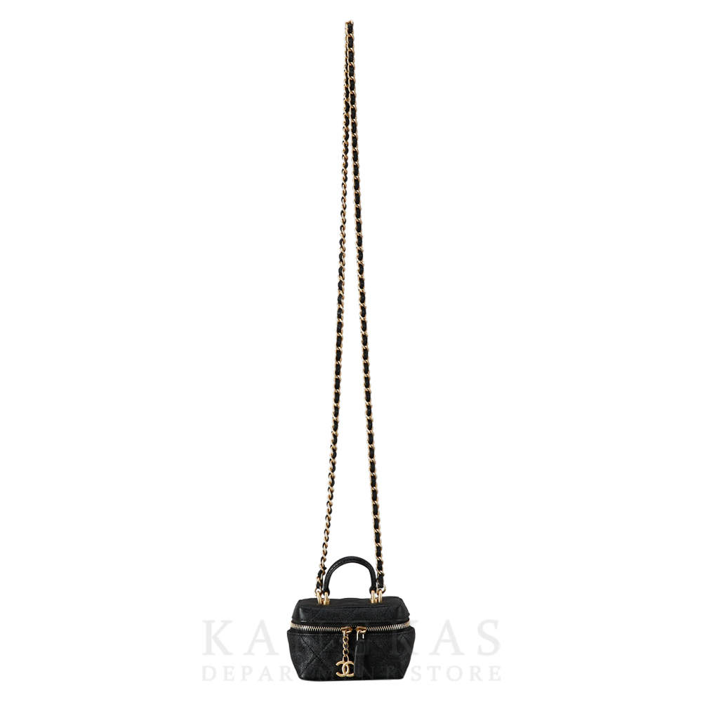 CHANEL(USED)샤넬 캐비어 베니티 탑핸들 미니 크로스백