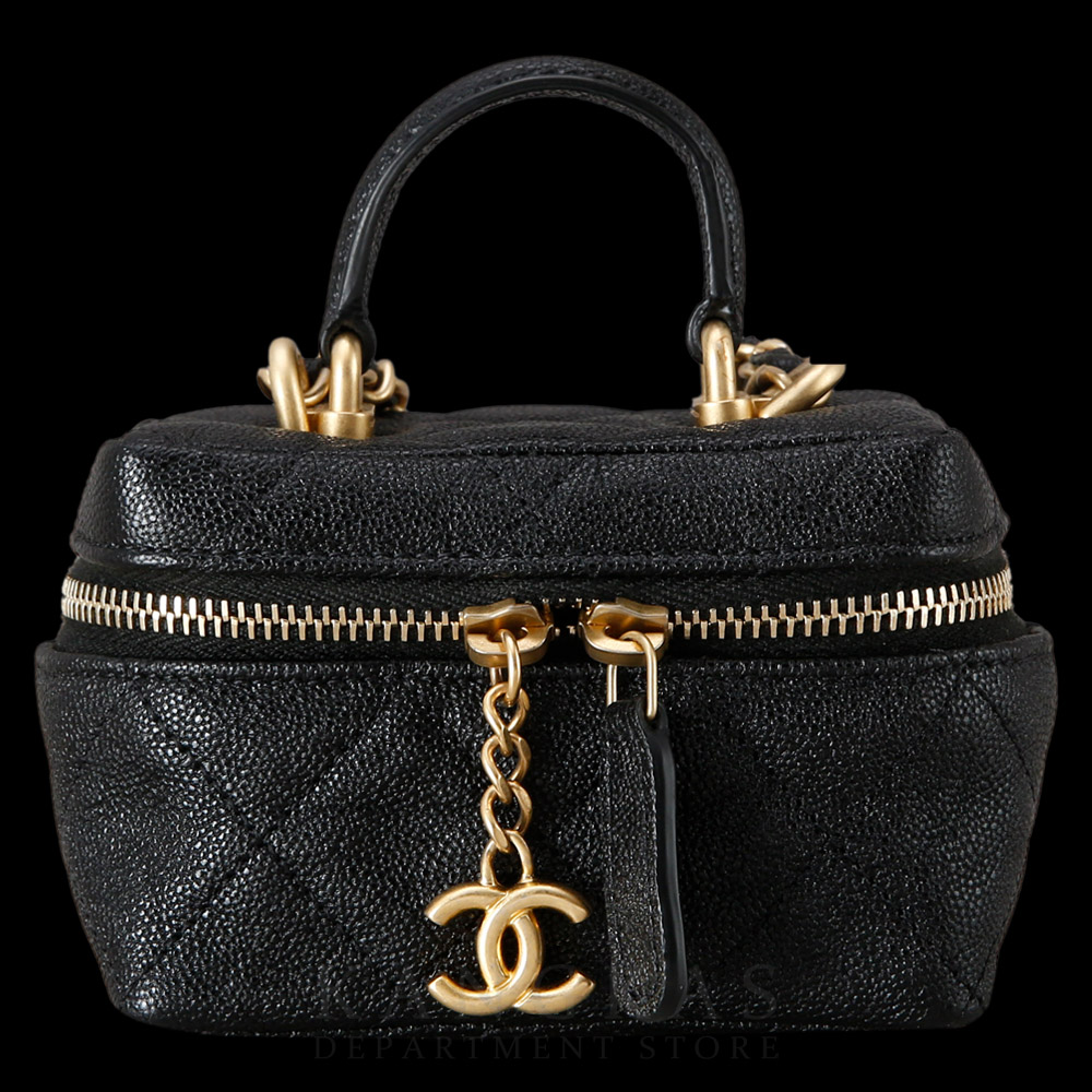 CHANEL(USED)샤넬 캐비어 베니티 탑핸들 미니 크로스백