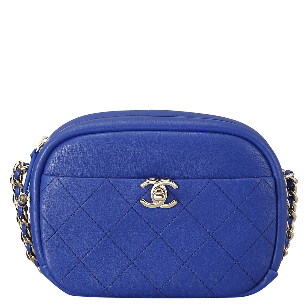 CHANEL(USED)샤넬 AS0137 시즌 CC로고 지퍼 카메라백