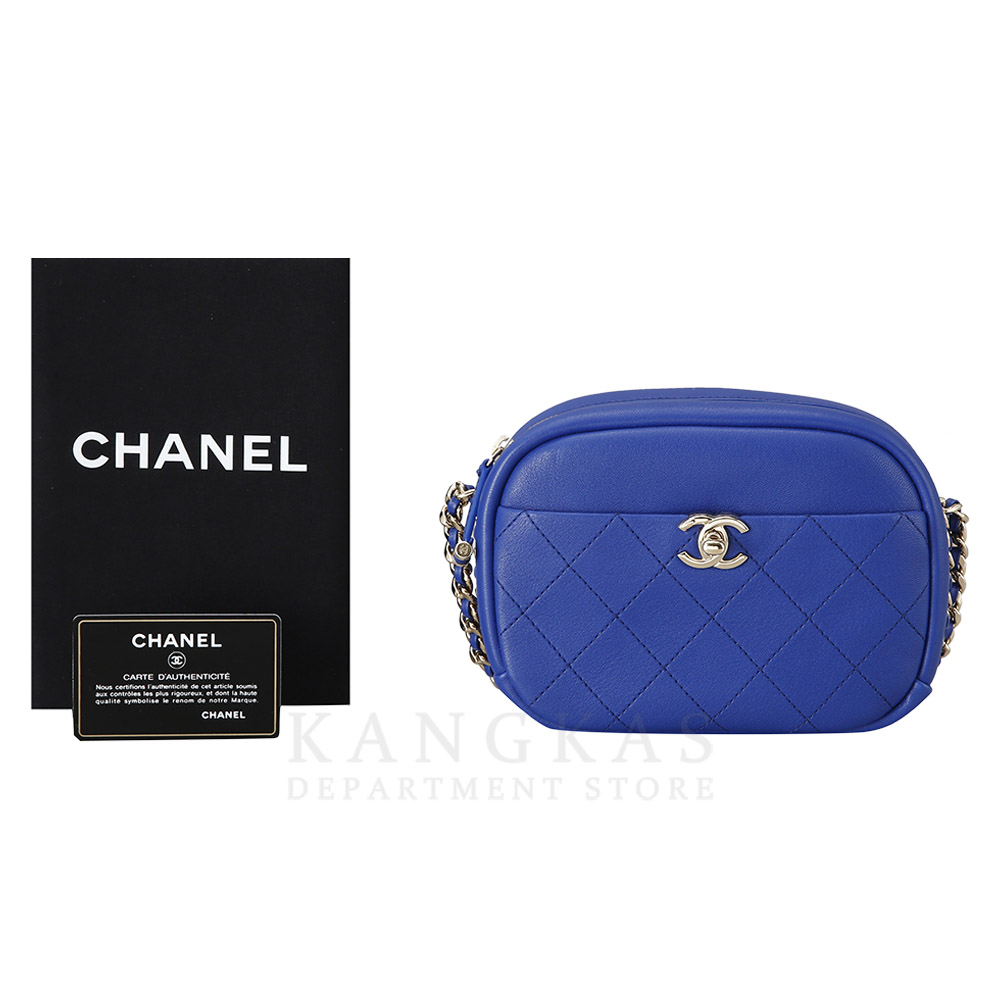 CHANEL(USED)샤넬 AS0137 시즌 CC로고 지퍼 카메라백