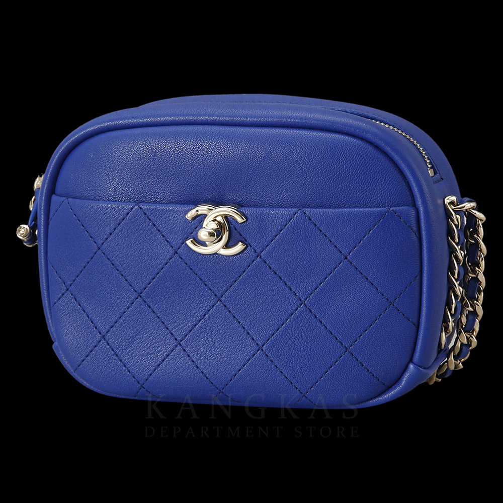 CHANEL(USED)샤넬 AS0137 시즌 CC로고 지퍼 카메라백