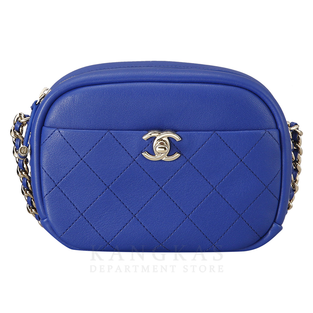 CHANEL(USED)샤넬 AS0137 시즌 CC로고 지퍼 카메라백