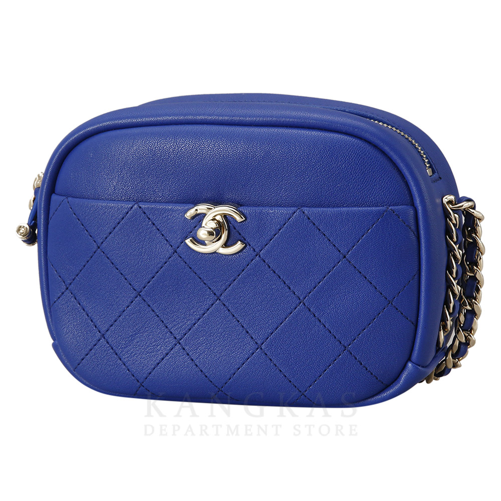 CHANEL(USED)샤넬 AS0137 시즌 CC로고 지퍼 카메라백