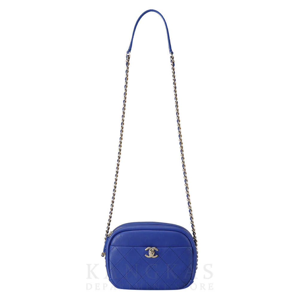 CHANEL(USED)샤넬 AS0137 시즌 CC로고 지퍼 카메라백