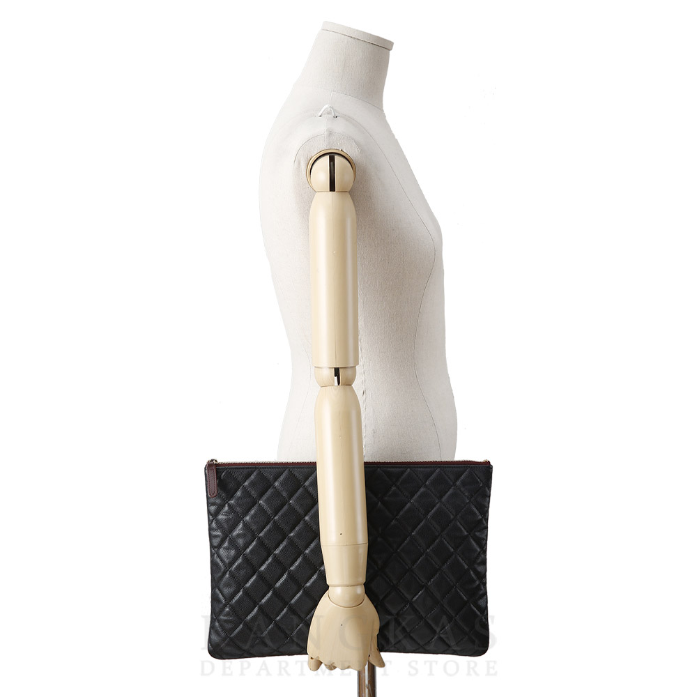 CHANEL(USED)샤넬 캐비어 클래식 클러치 라지