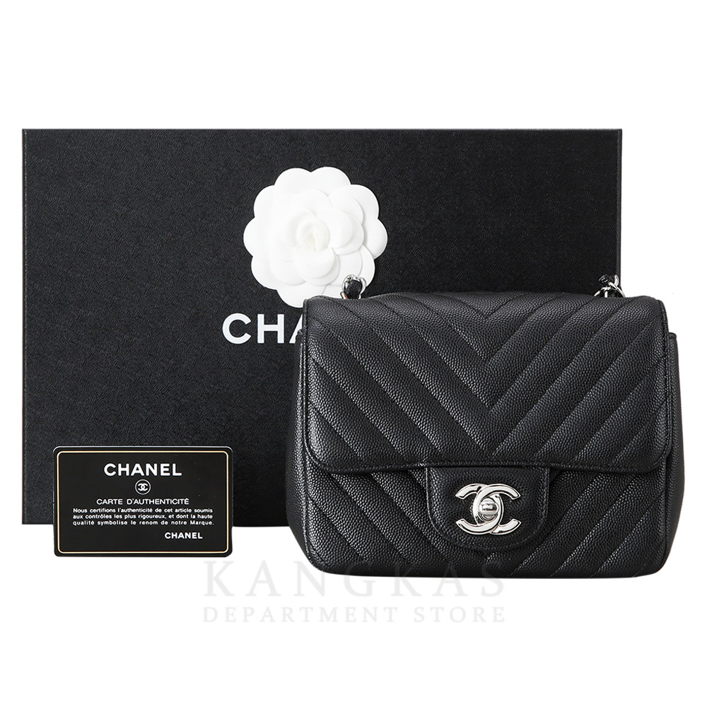CHANEL(USED)샤넬 캐비어 쉐브론 쁘띠삭
