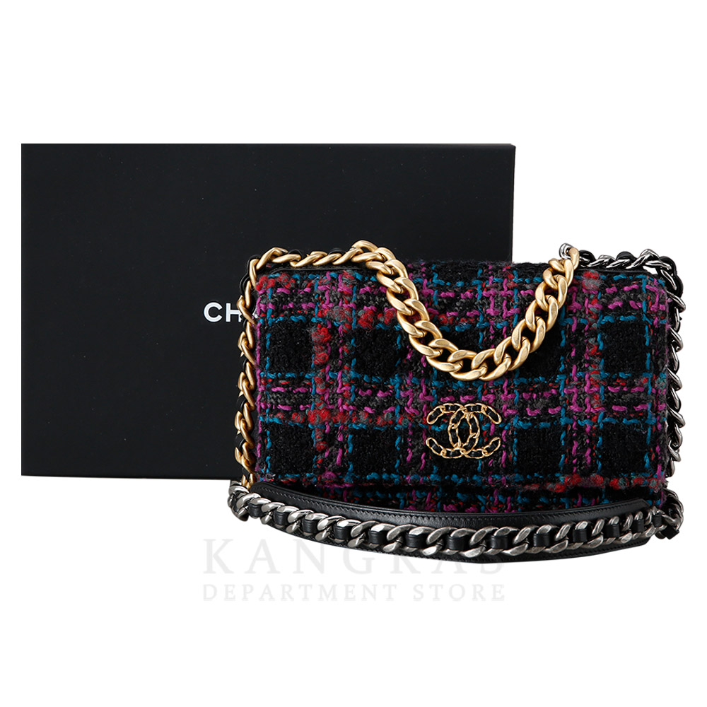 CHANEL(USED)샤넬 19 트위드 WOC