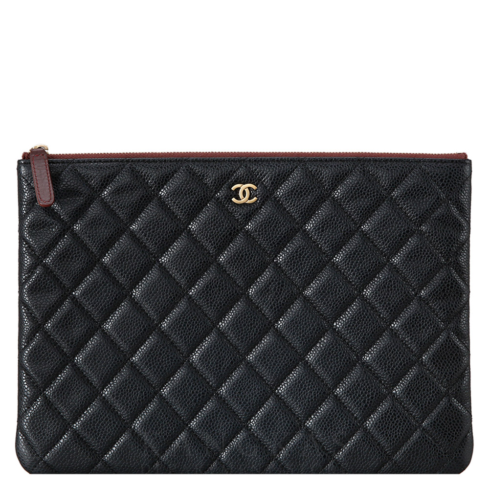 CHANEL(USED)샤넬 A82045 클래식 캐비어 클러치 미듐