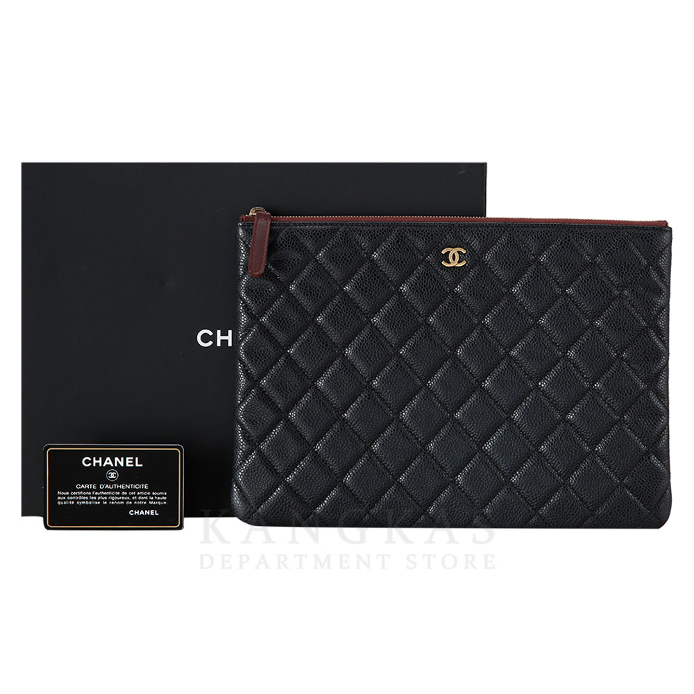 CHANEL(USED)샤넬 A82045 클래식 캐비어 클러치 미듐