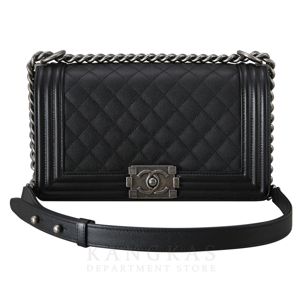 CHANEL(USED)샤넬 보이샤넬 캐비어 미듐 블랙