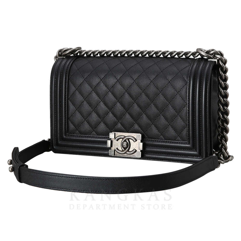 CHANEL(USED)샤넬 보이샤넬 캐비어 미듐 블랙