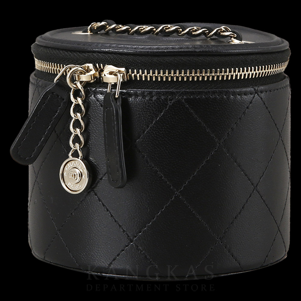 CHANEL(USED)샤넬 시즌 CC로고 원통 베니티