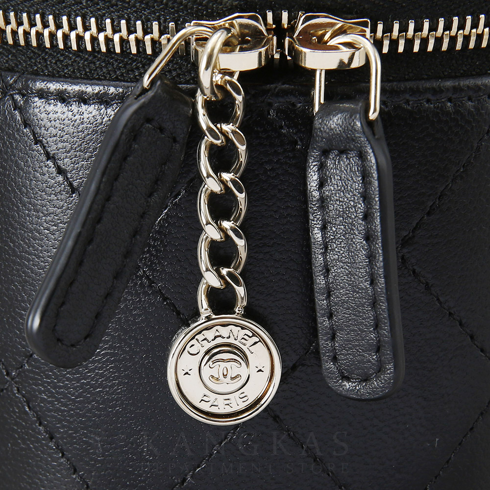 CHANEL(USED)샤넬 시즌 CC로고 원통 베니티
