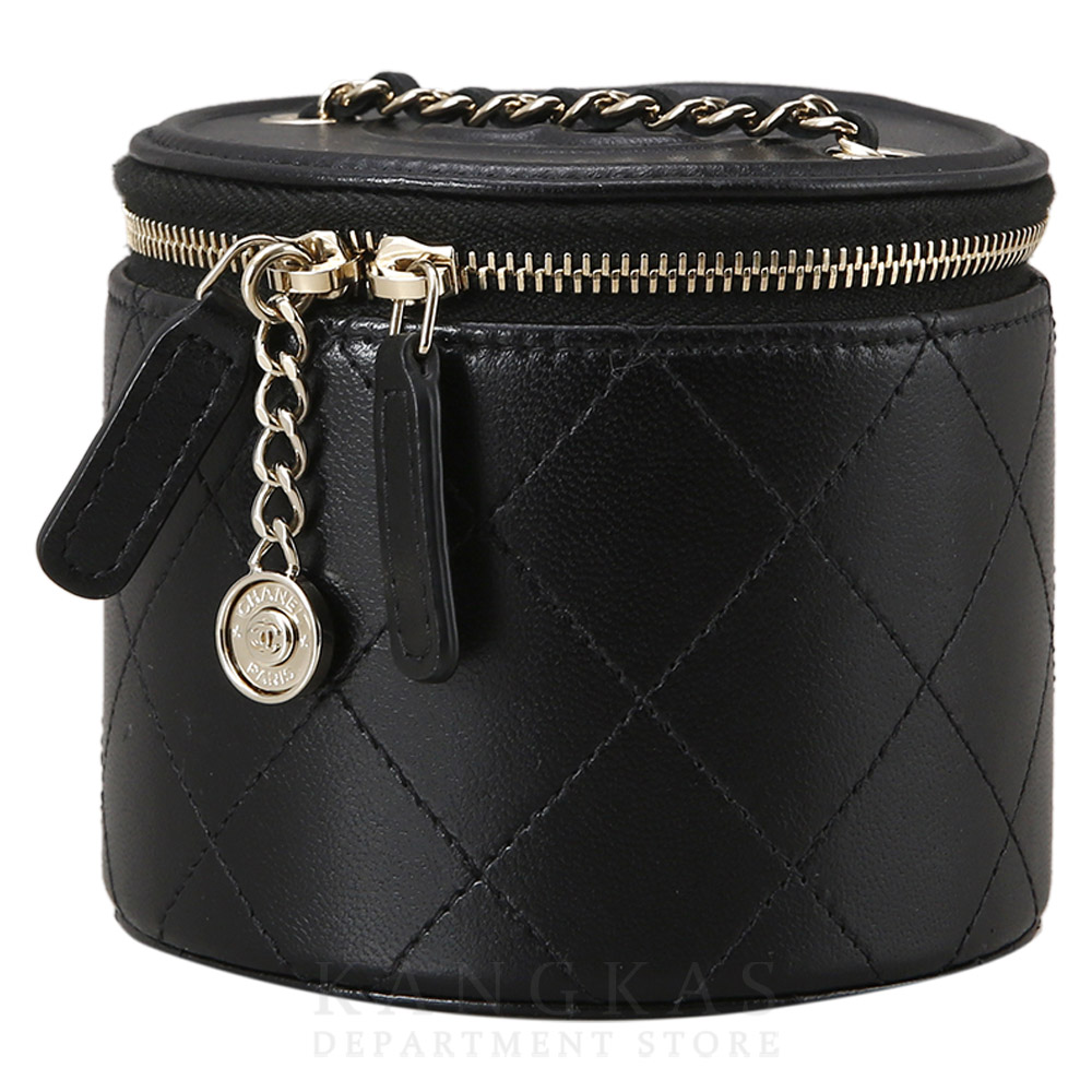 CHANEL(USED)샤넬 시즌 CC로고 원통 베니티