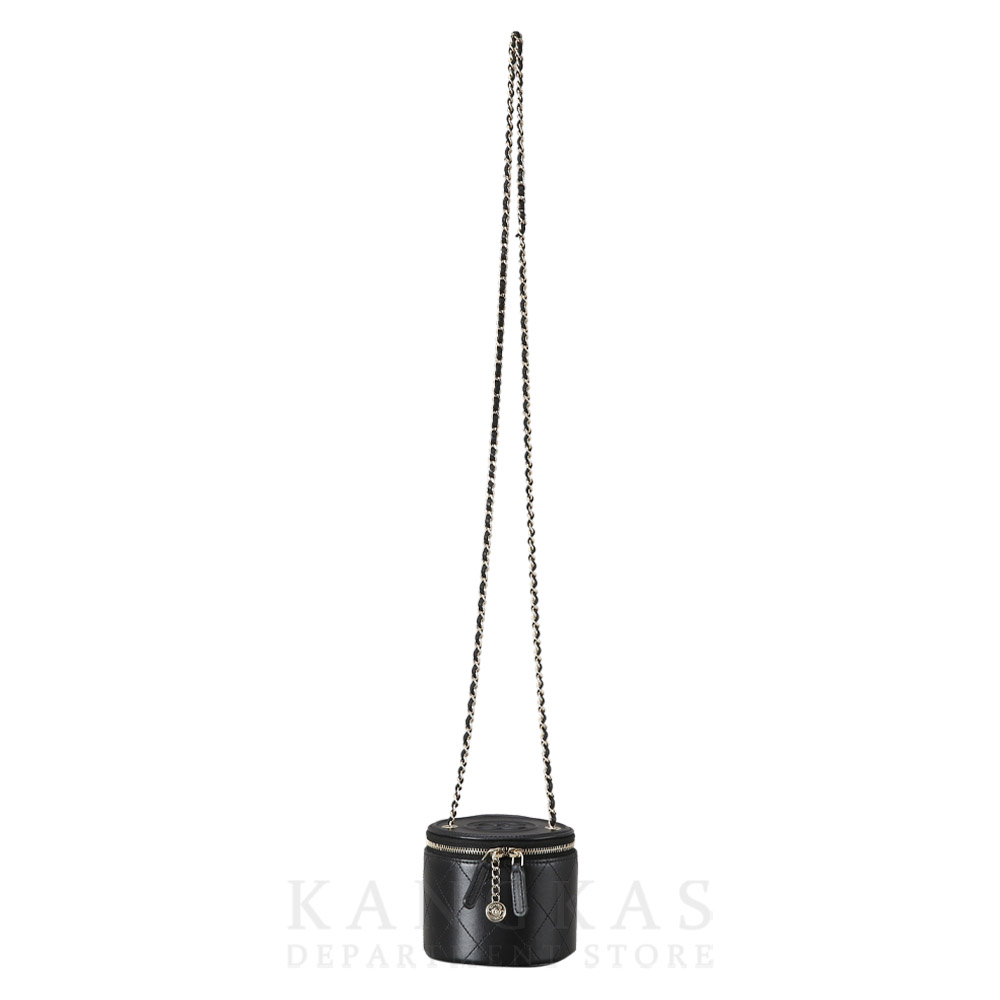 CHANEL(USED)샤넬 시즌 CC로고 원통 베니티