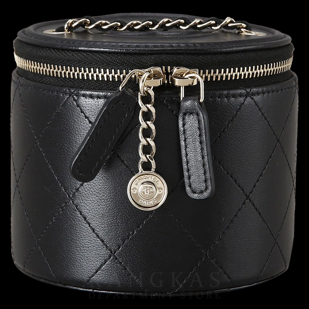 CHANEL(USED)샤넬 시즌 CC로고 원통 베니티