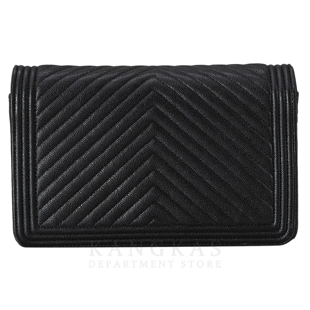 CHANEL(USED)샤넬 캐비어 쉐브론 보이 WOC