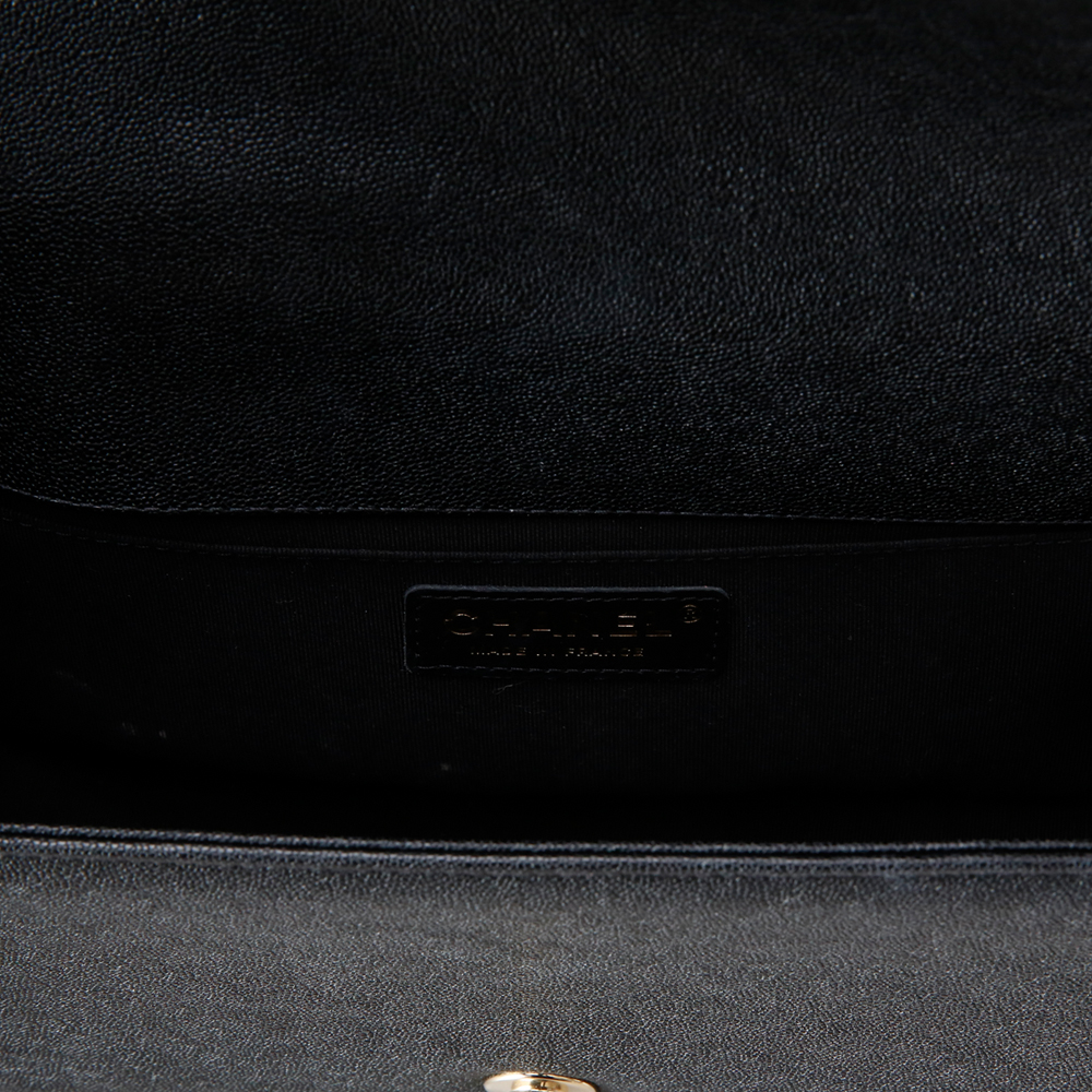 CHANEL(USED)샤넬 캐비어 쉐브론 보이샤넬 미듐 플랩백
