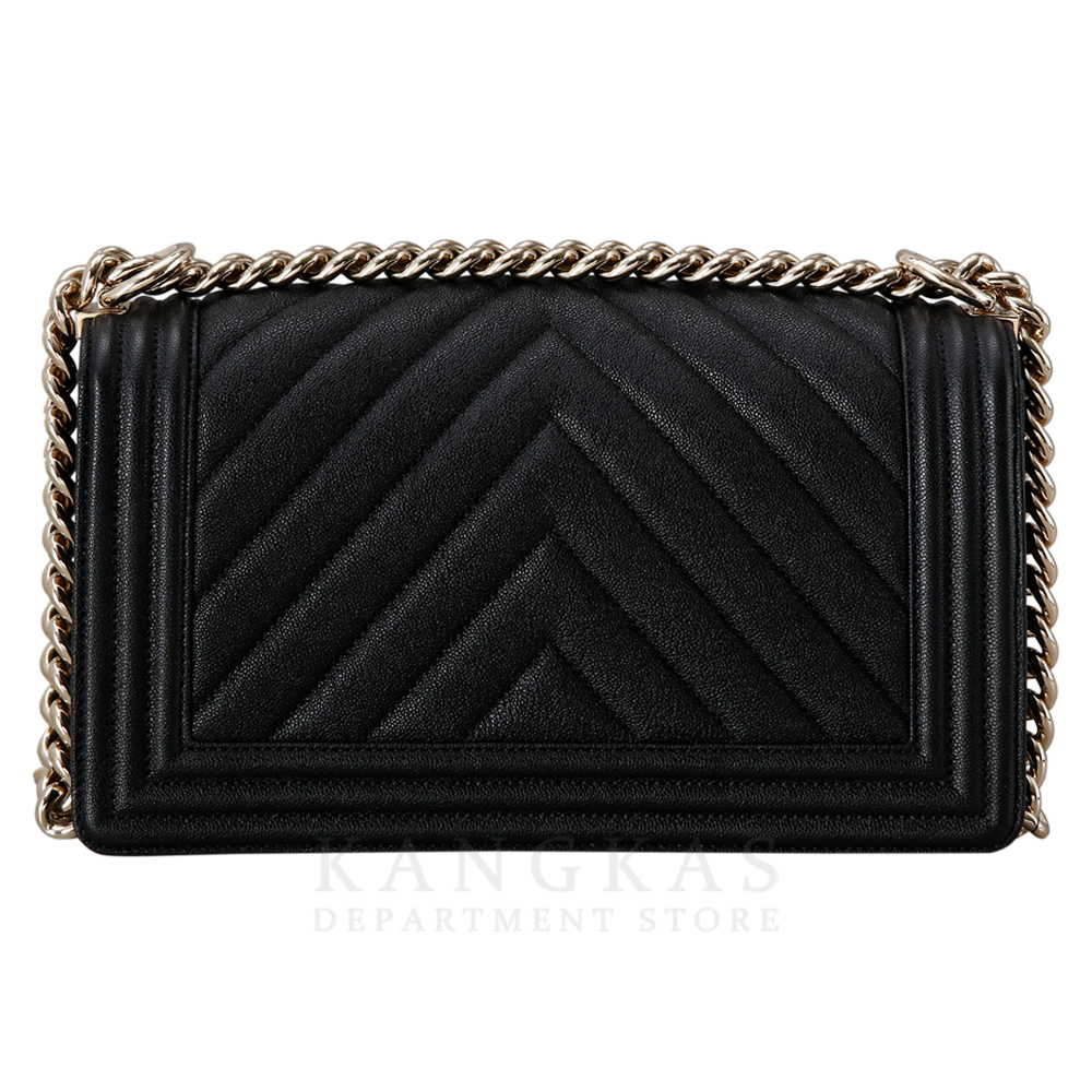 CHANEL(USED)샤넬 캐비어 쉐브론 보이샤넬 미듐 플랩백