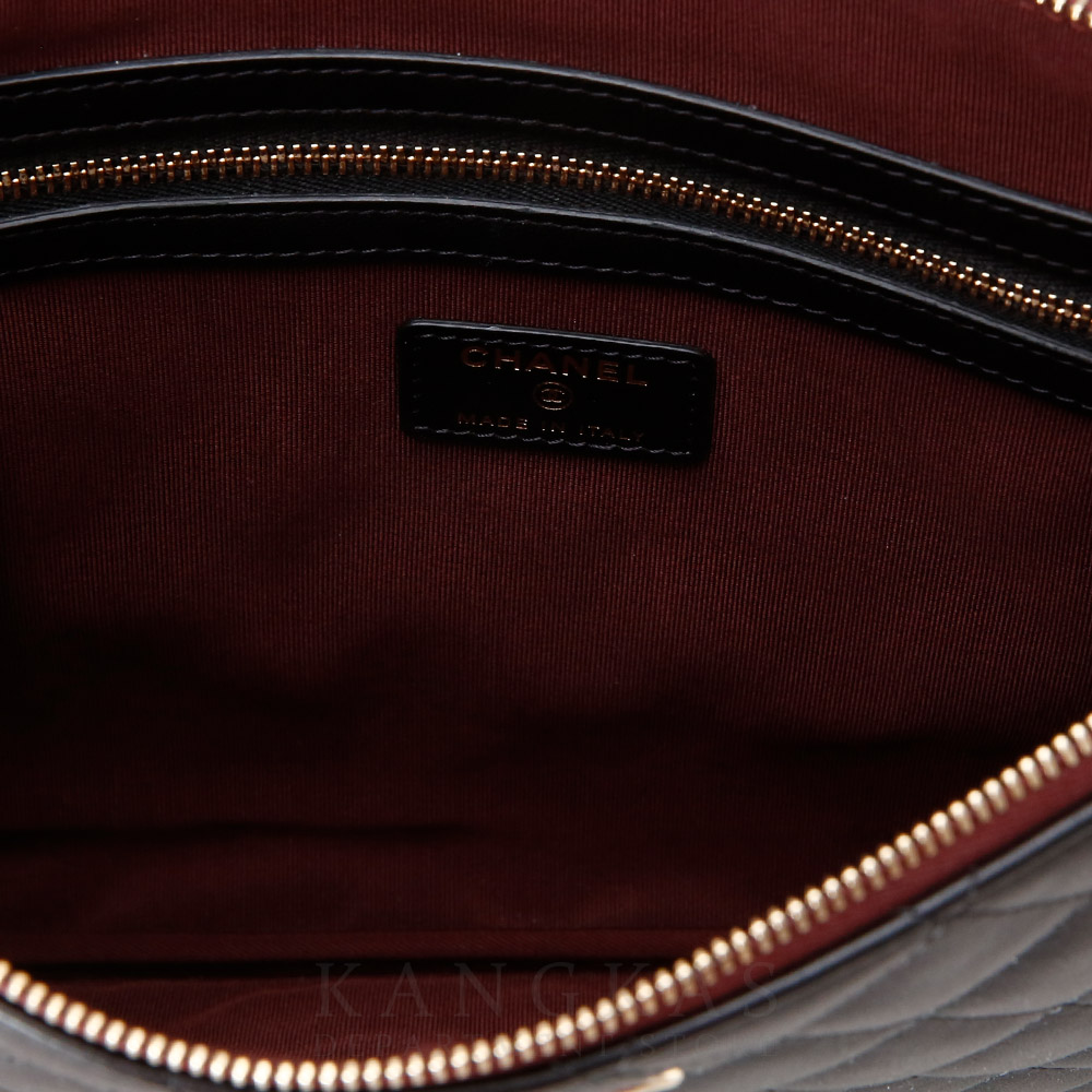 CHANEL(USED)샤넬 클래식 램스킨 클러치 뉴미듐