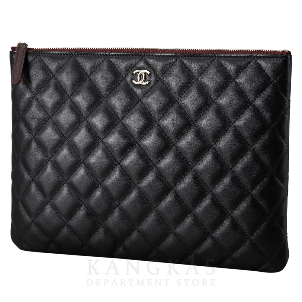 CHANEL(USED)샤넬 클래식 램스킨 클러치 뉴미듐