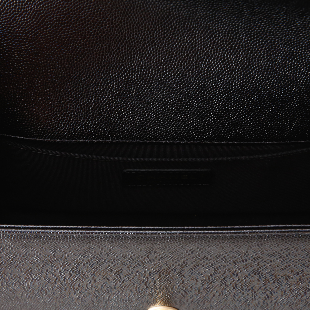CHANEL(USED)샤넬 보이샤넬 캐비어 쉐브론 미듐