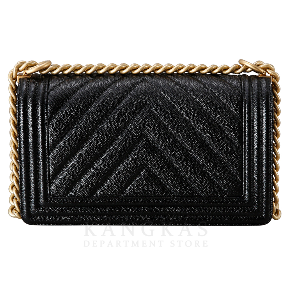 CHANEL(USED)샤넬 보이샤넬 캐비어 쉐브론 미듐