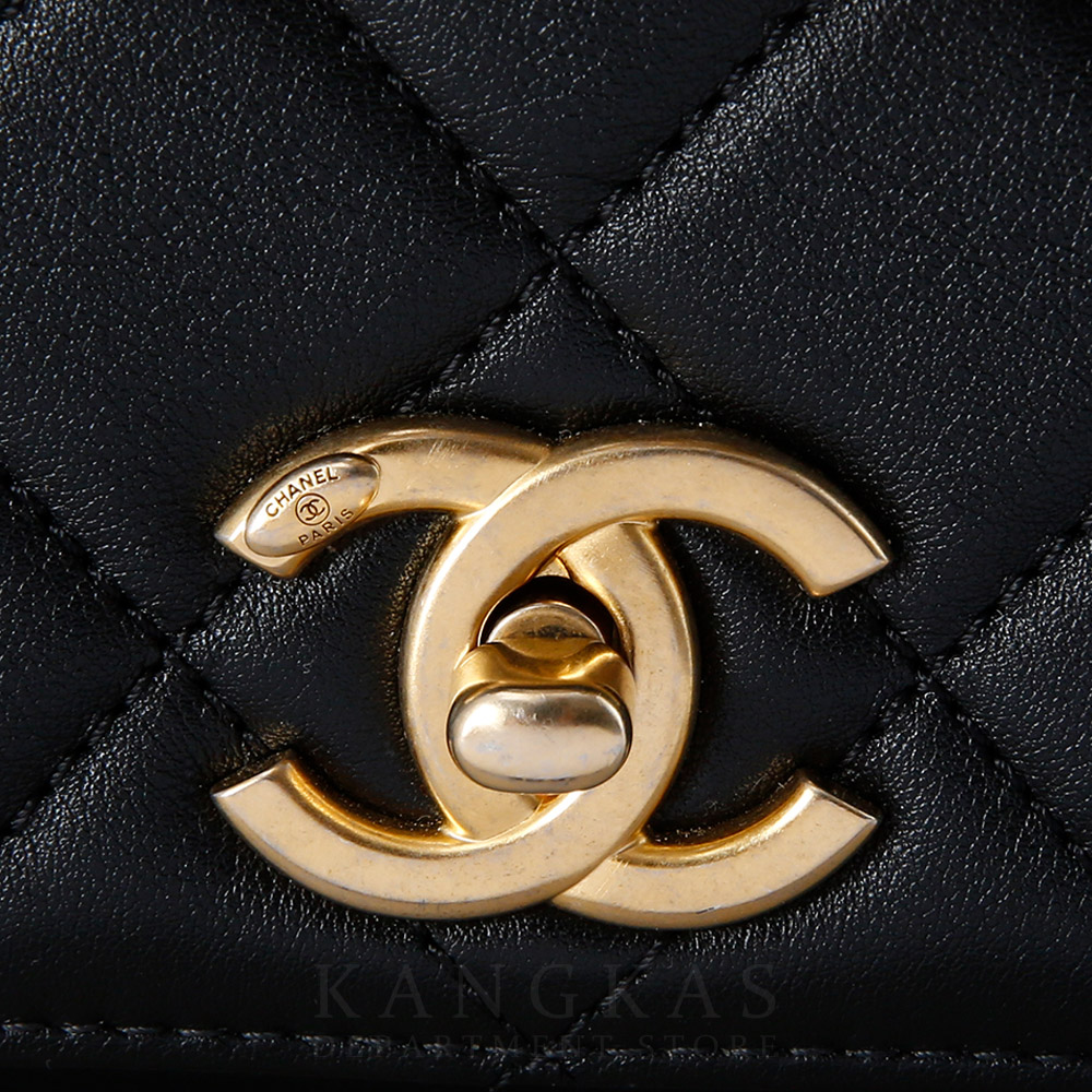 CHANEL(USED)샤넬 시즌 트리플 펄 스몰 플랩백