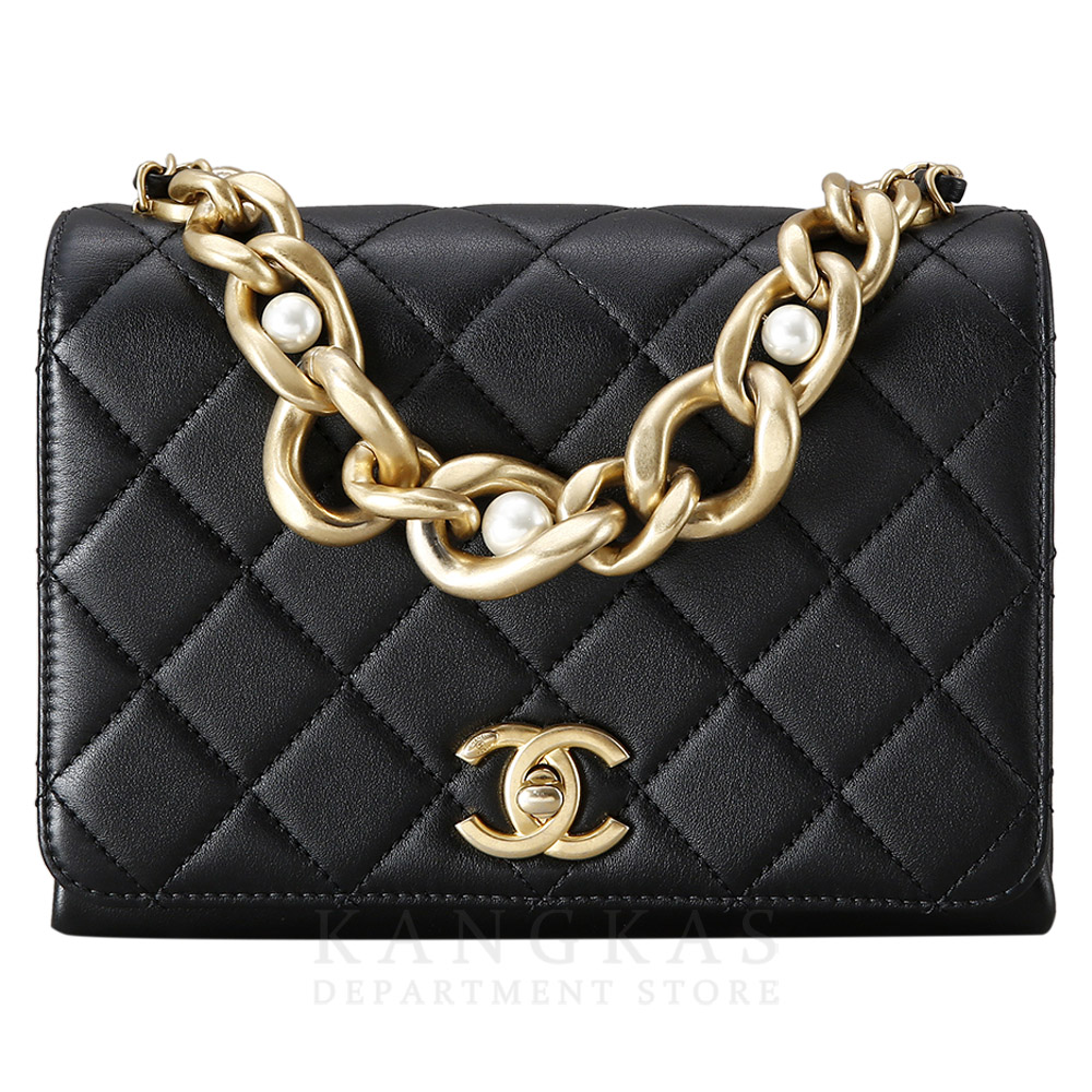 CHANEL(USED)샤넬 시즌 트리플 펄 스몰 플랩백