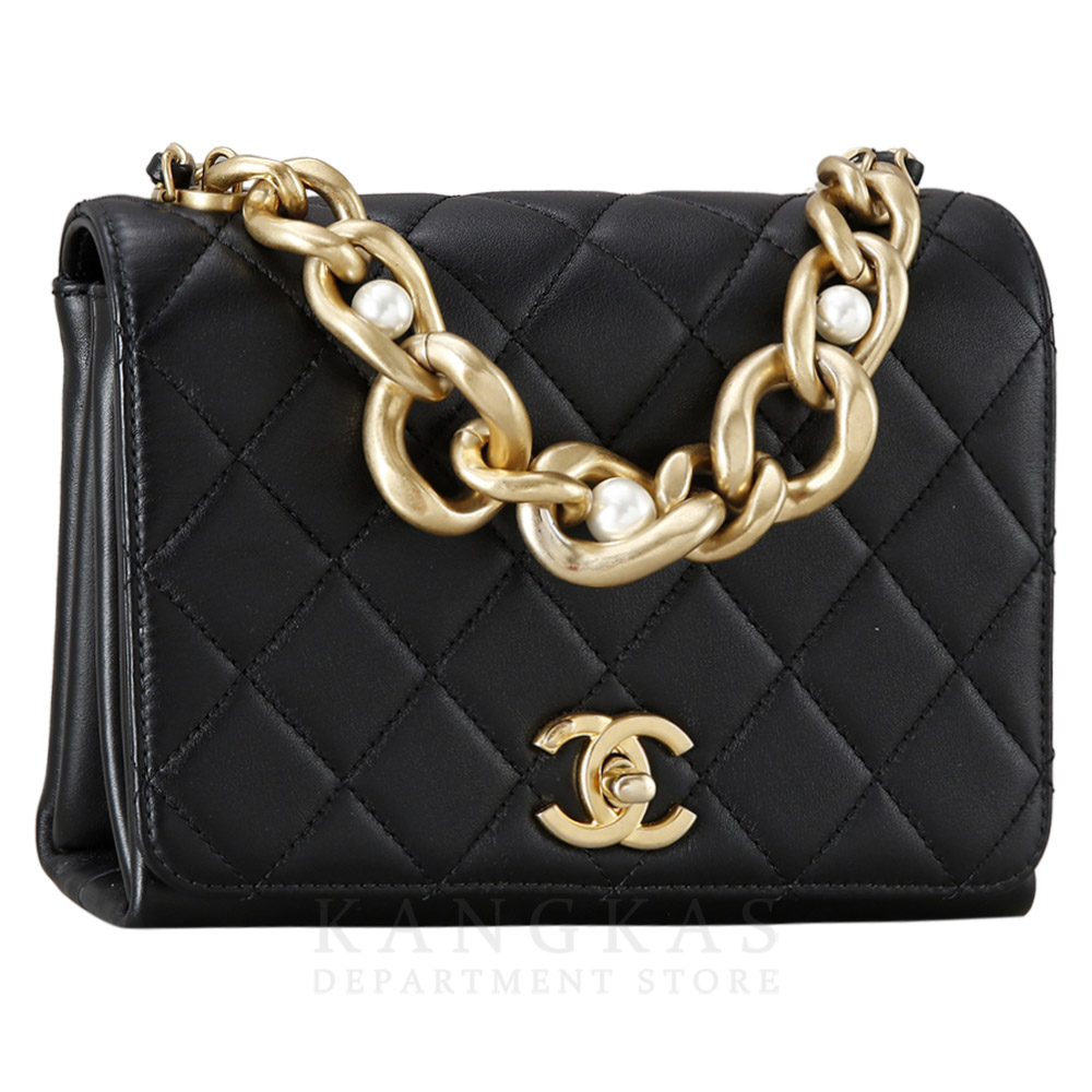 CHANEL(USED)샤넬 시즌 트리플 펄 스몰 플랩백