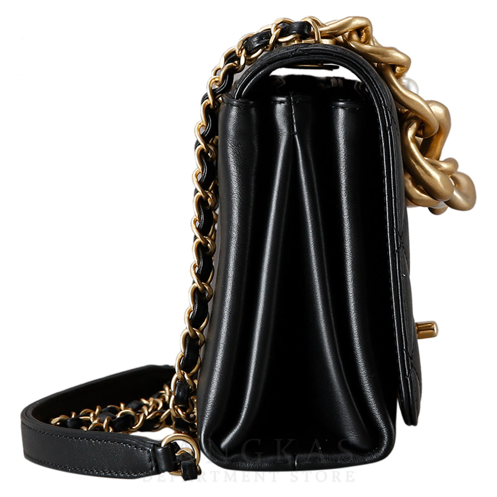 CHANEL(USED)샤넬 시즌 트리플 펄 스몰 플랩백