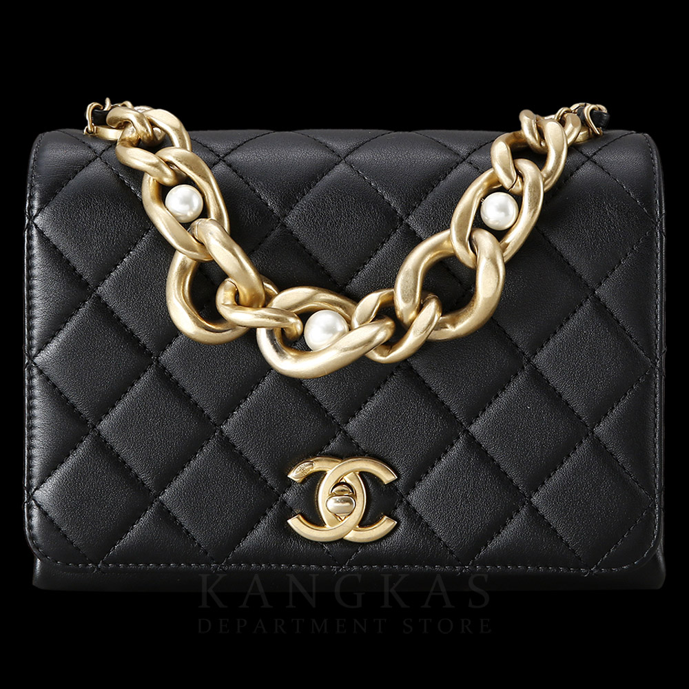 CHANEL(USED)샤넬 시즌 트리플 펄 스몰 플랩백