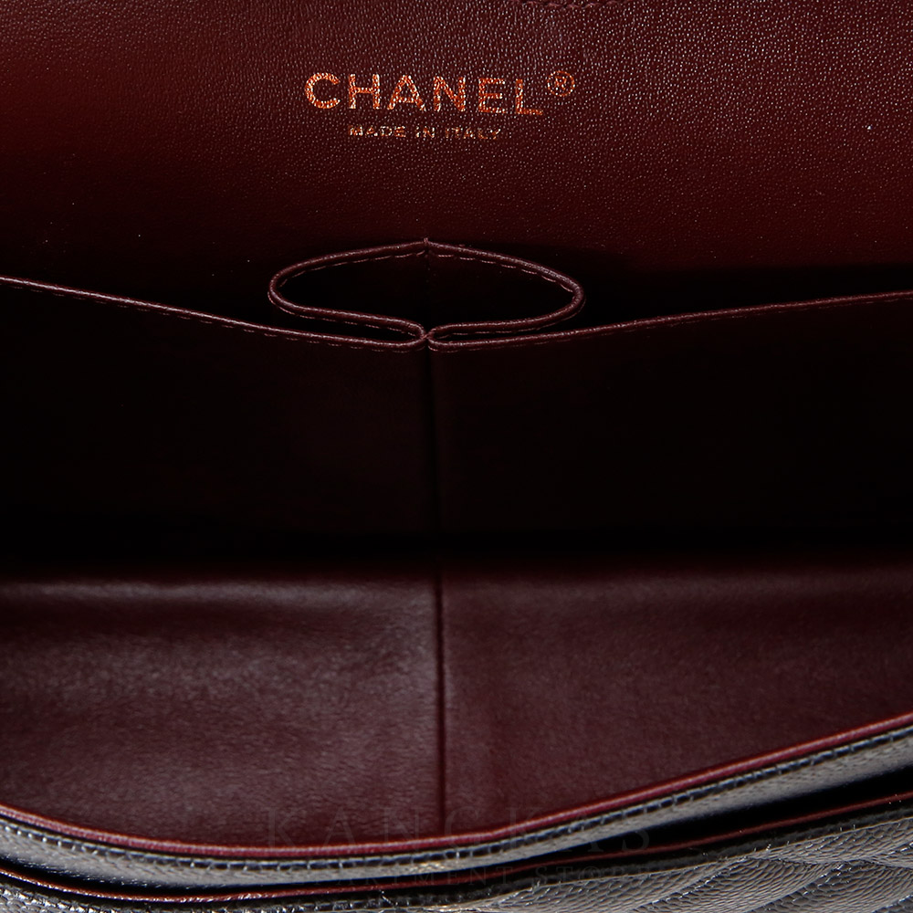 CHANEL(USED)샤넬 클래식 캐비어 점보 블랙