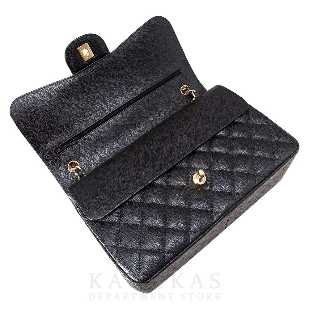 CHANEL(USED)샤넬 클래식 캐비어 점보 블랙