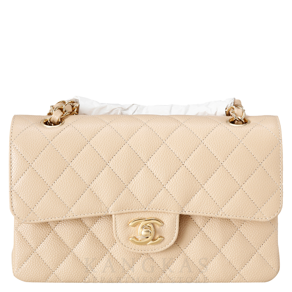 CHANEL(NEW)샤넬 캐비어 클래식 스몰 플랩백 베이지 (새상품) NEW PRODUCT