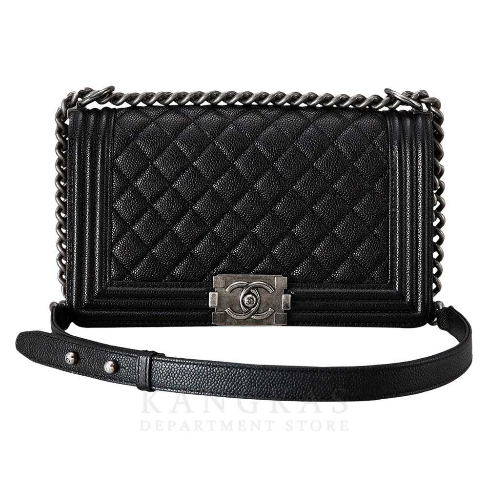 CHANEL(USED)샤넬 캐비어 보이샤넬 미듐