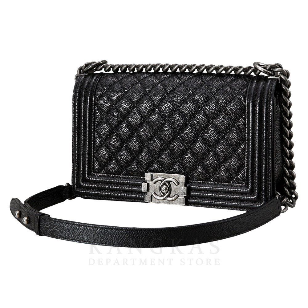 CHANEL(USED)샤넬 캐비어 보이샤넬 미듐